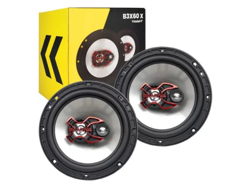 Alto Falante Bravox 6 Polegadas Triaxial B3x60x 100wrms Par Alto Falante Bravox 6 Polegadas Triaxial B3x60x 100wrms Par